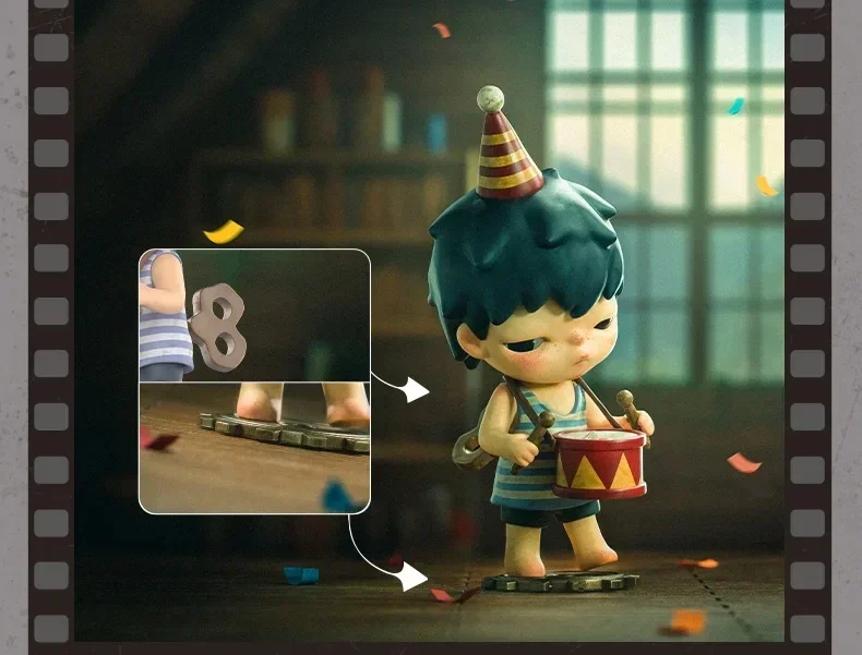 Popmart ブラインドボックスヒロノマイムシリーズフィギュア人形かわいい癒しハッピーリラックスアクションフィギュア孤独な少年アートコレクションおもちゃ中毒