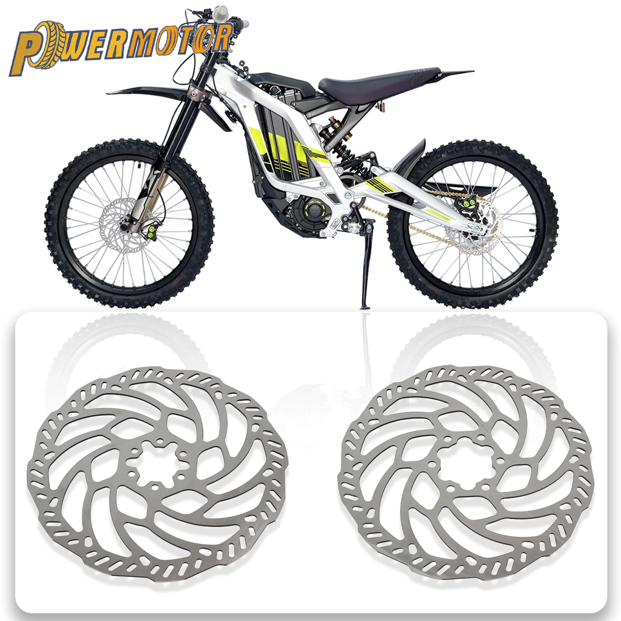 Ebike الجبهة الخلفية قرص فرامل الدوارات ل Surron ضوء النحل X موتوكروس إندورو الترابية دراجة الطرق غير الممهدة ضبط جزء ل Surron دراجة كهربائية