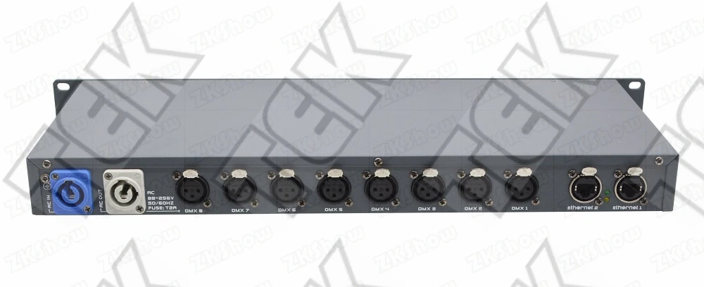 8 Port DMX-Artnet Ethernet RDM Output Port of Tiger Touch Ma Console 3Pin XLR for Stage Landscape Architectural Light Controller