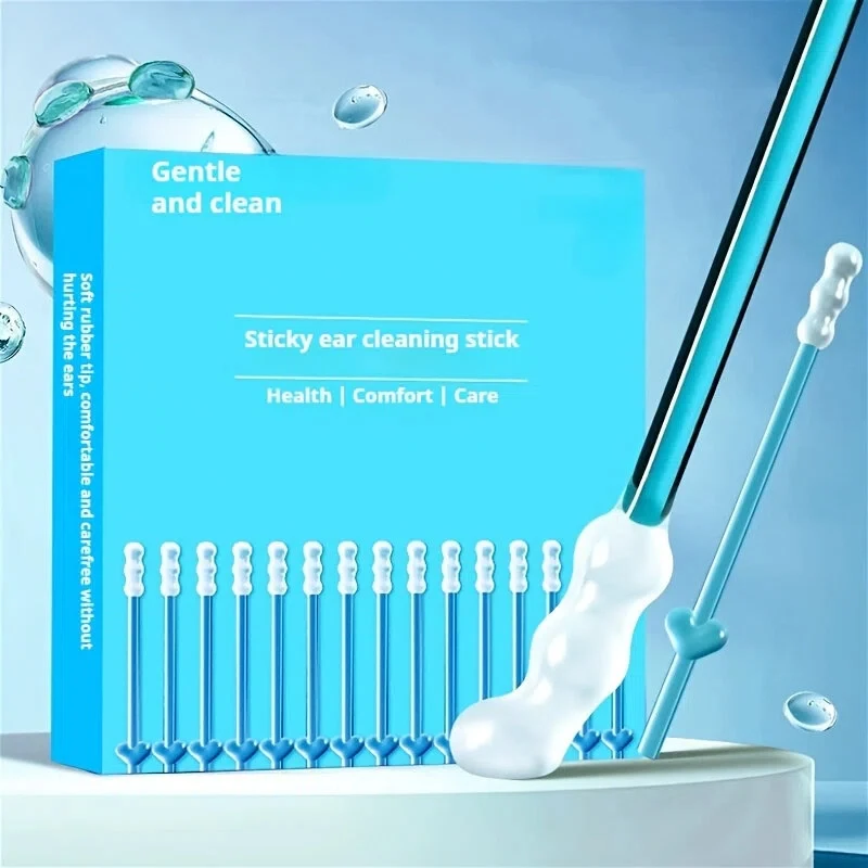 Gentle and non damaging ear canal disposable ear pick, sticky ear droppings ear pick, adult universal portable and portable ear