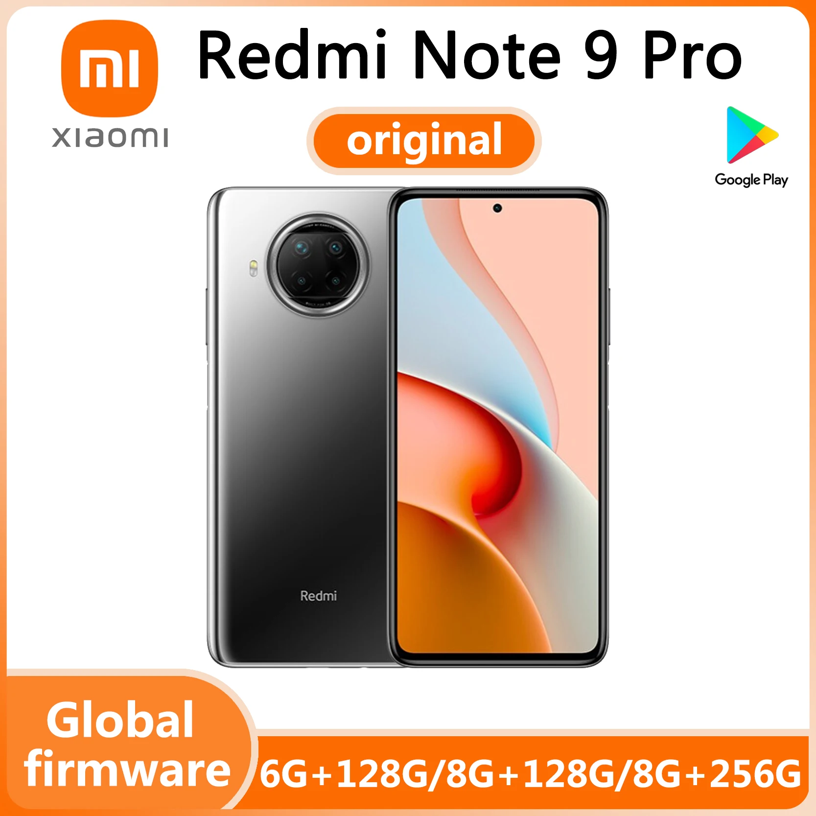 Ponsel pintar Xiaomi Redmi Note 9 Pro, HP cerdas 5G Snapdragon 750G Octa Core 108MP Quad kamera 4820mAh