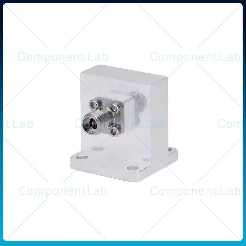 WR42 BJ220 Waveguide to 2.92mm Female Coax Adapter, K Band 18-26.5GHz Waveguide Coaxial Transition