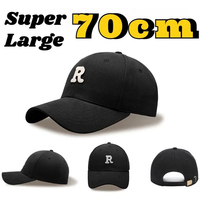 Super Large Size 70cm Big Head Baseball Caps for Men Cotton Outdoor Sport SnapBack Cap Dad Hats  Plus Size Deepen Trucker Cap
