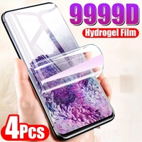 4Pcs Hydrogel Film Full Cover For Samsung Galaxy A50 A51 A52 A53 A70 A71 A72 A73 A12 A21S A52S A33 A54 A20 A40 Screen Protector