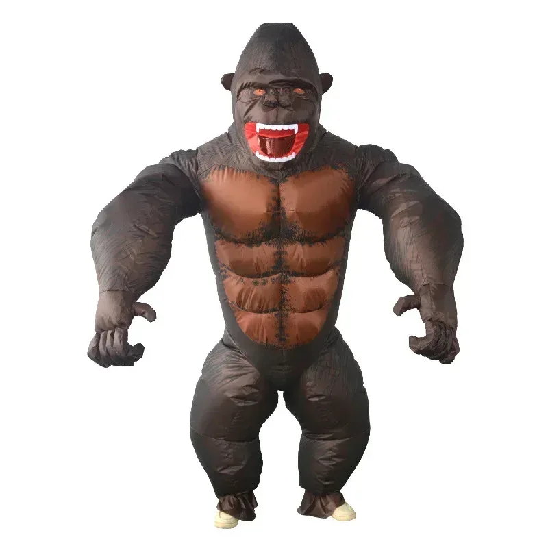 

Inflatable King Kong orangutans costume cosplay costume mascot animal Monkey for Halloween Purim carnival fancy dress adult ki F
