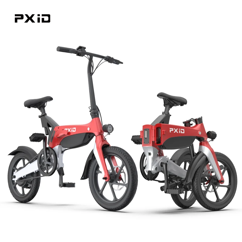 Retail Price PXID 2020 P2 Electric Bike Bicycle 16 Inch 250W Motor E Bike Folding Ebike