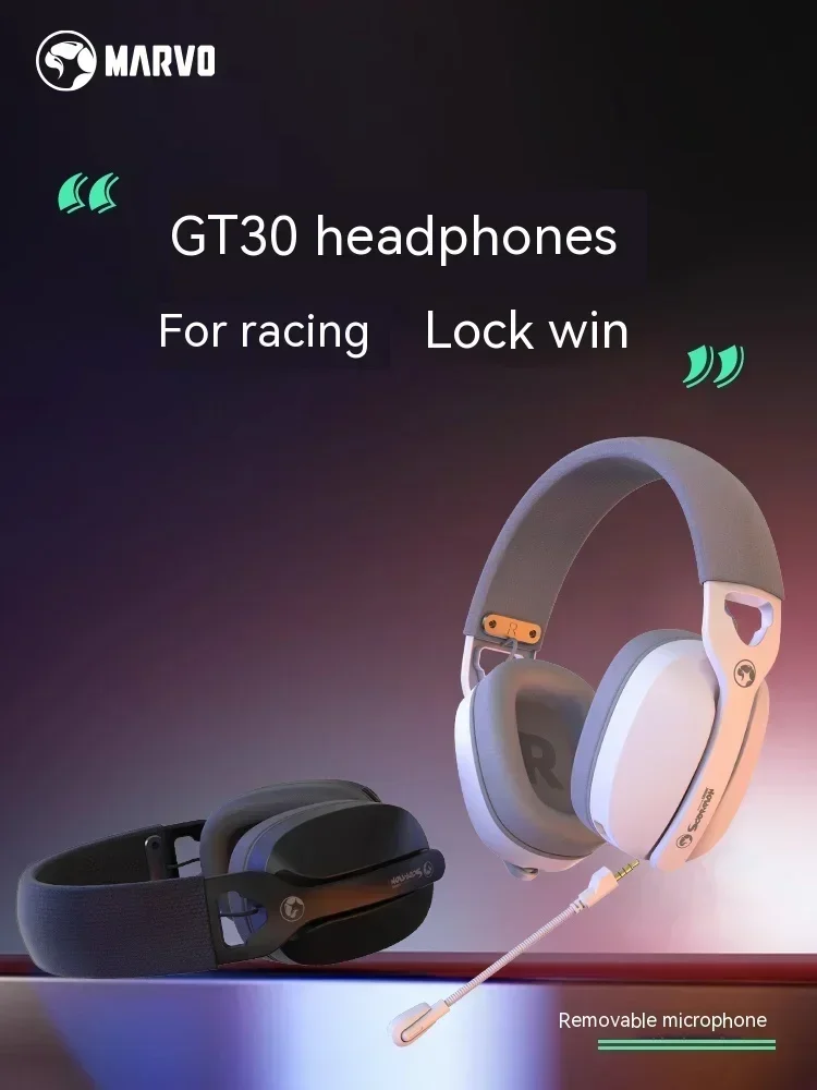 Monka Marvo Gt30 Wireless Headphone Three Mode E-Sports Headset Lightweight Headphones Earphone Ergonomic Pc Gamer Accessories