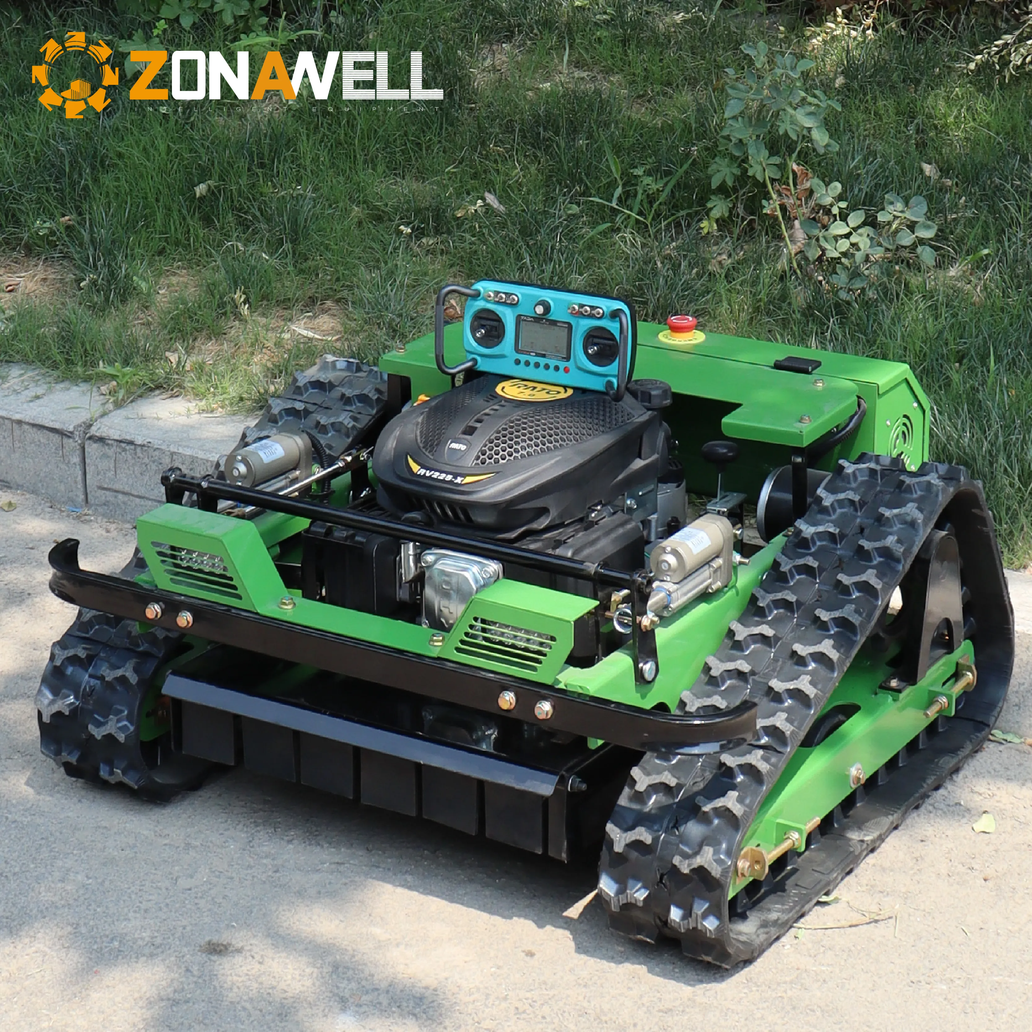 Remote control lawn mower, fully automatic climbing for home use, safe and reliable, expert in weeding on sloping gardens