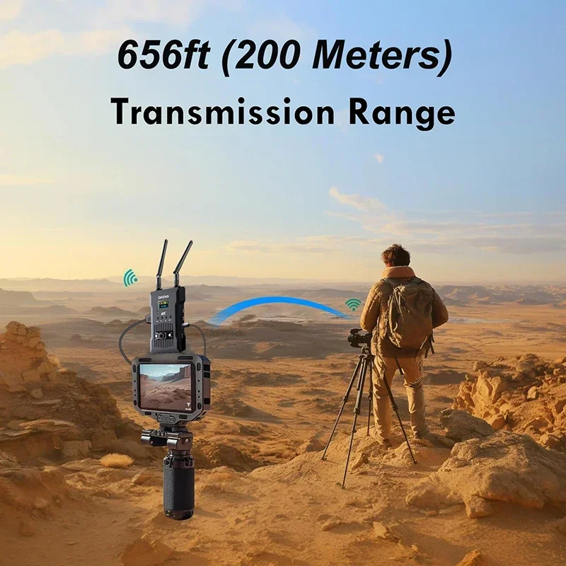 Système de Transmission vidéo sans fil, extension double HDMI 5.8G 4K, émetteur-récepteur pour caméra, Streaming en direct, moniteur d'application de téléphone