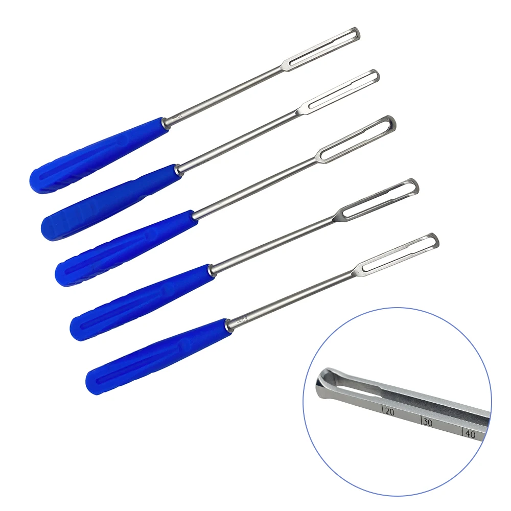 Medical orthopedic Spinal open circuit gouge Square chisel angled Osteotome fusion cage  Scraper Reamer tool