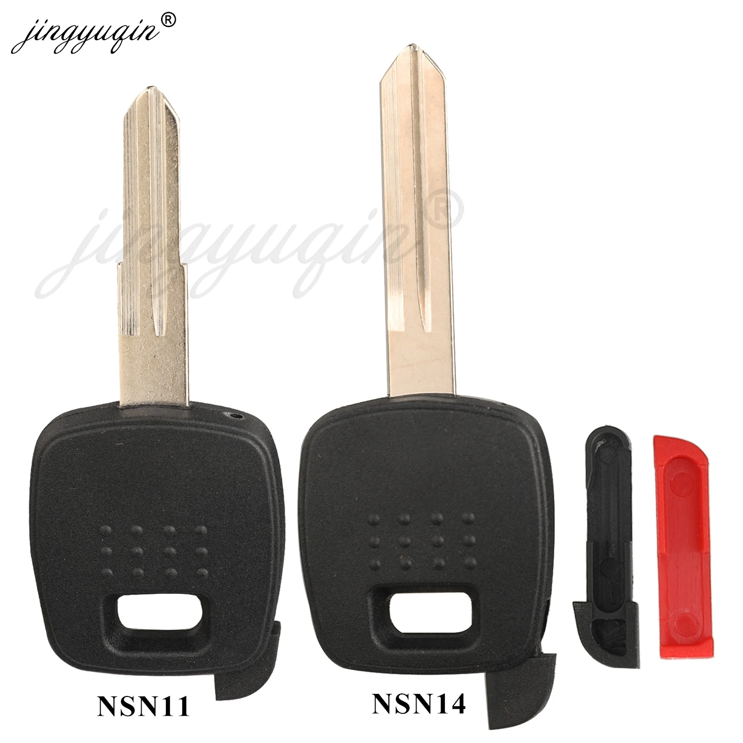 

Сменный брелок-транспондер jingyuqin без чипа NSN14/NSN11, необрезанное лезвие, подходит для Nissan A33/A32, чехол для автомобильного ключа