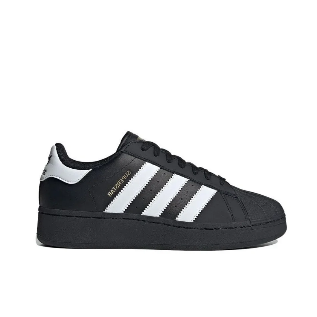 Adidas Black White Colorway SUPERSTAR XLG Shellhead Fashion Trend Low Top Board Shoes Men's and Women's Casual Shoes