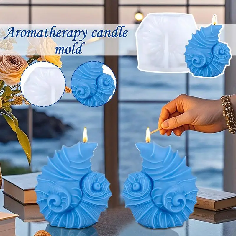 

Силиконовые формы для свечей Безопасные силиконовые формы для ароматерапевтических свечей Легко снимается Полупрозрачный термостойкий пластырь в раковине