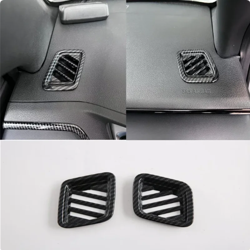 

LHD RHD For Toyota Yaris Cross 2024 Car Accessories Car front upper dashboard AC Outlet cover trim Car styling ABS Carbon fiber