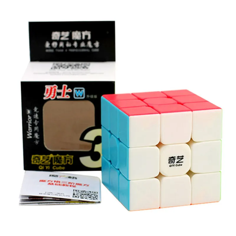 Qiyi Warrior W Colorful 3x3x3 Cube 3 Layers Magic Cube Profissional Competition Cubo 3x3 Neo Puzzle Speed Cube Toys For Children