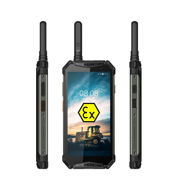 アテックスIB ExウォーキートーキーフォンAoro M3 5.65インチ1080*3160 VHF＆UHF 4W GSMウォーキートーキーフォンIP68ウォーキートーキー頑丈なフォン