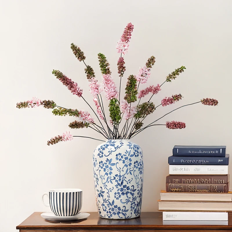 30 Zoll Hyazinthe künstliche Blumen gefälschte Blumen Vintage Home Decor Schlafzimmer Eingangsbereich Hochzeit Arrangement Fotografie Prop