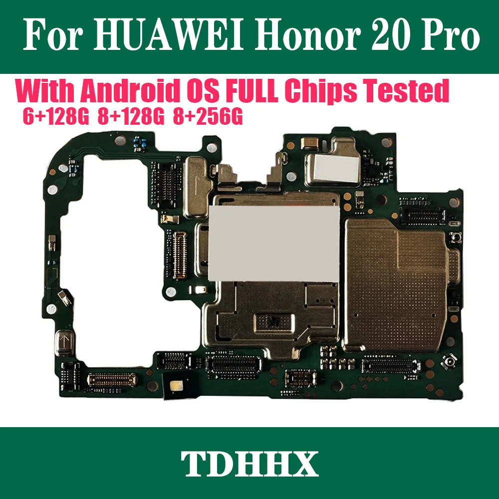 Original Motherboard For Huawei Honor 20 Pro YAL-L41 Mainboard Unlocked Circuit Plate Flex Good Working Logic board Full Tested