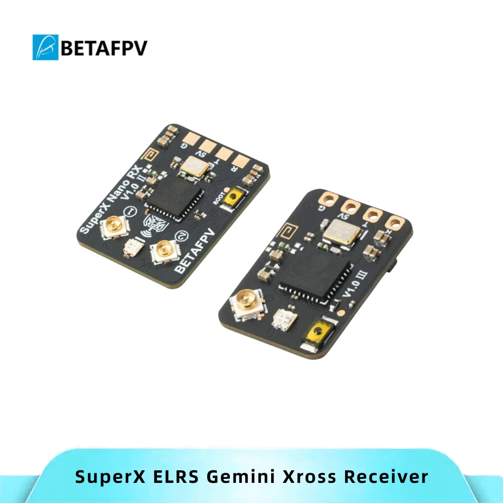 

BETAFPV SuperX ELRS Nano Receiver ELRS 2.4G+915M/868M Dual LR1121 Mono Receiver 2.4G/915Mhz for RC FPV Racing Freestyle Drone