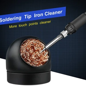 Lehimleme Lehim Demir İpucu Temizleyici İpucu Kaynak Temizleme Süngeri, Tel, Pirinç Tutucu Seti, Tutucu, Siyah-Suya Gerek Yok 9 pirinç kaynağında en çok satılan ürünler-no. 8