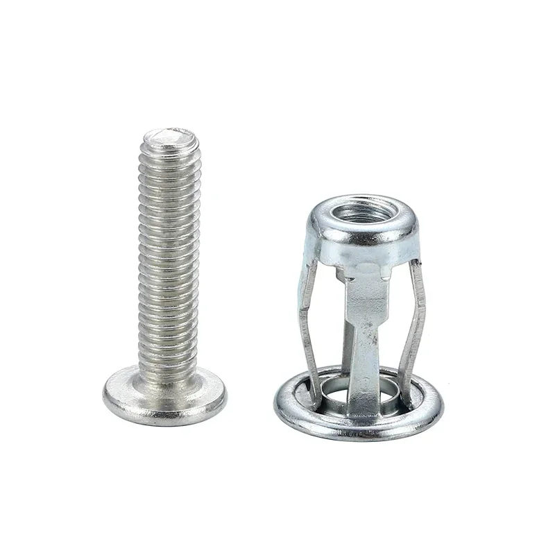 

40pcs Jack Nuts Bolt Screw Petal Screw Anchors M4 M5 M6 M8 Petal Expansion Plugs for Curtain Expansion Clamp Petal Rivet