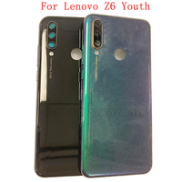 Back Cover Rear Door Case Housing For Lenovo Z6 Youth L38111 Battery Cover with Camera Lens Repair Parts