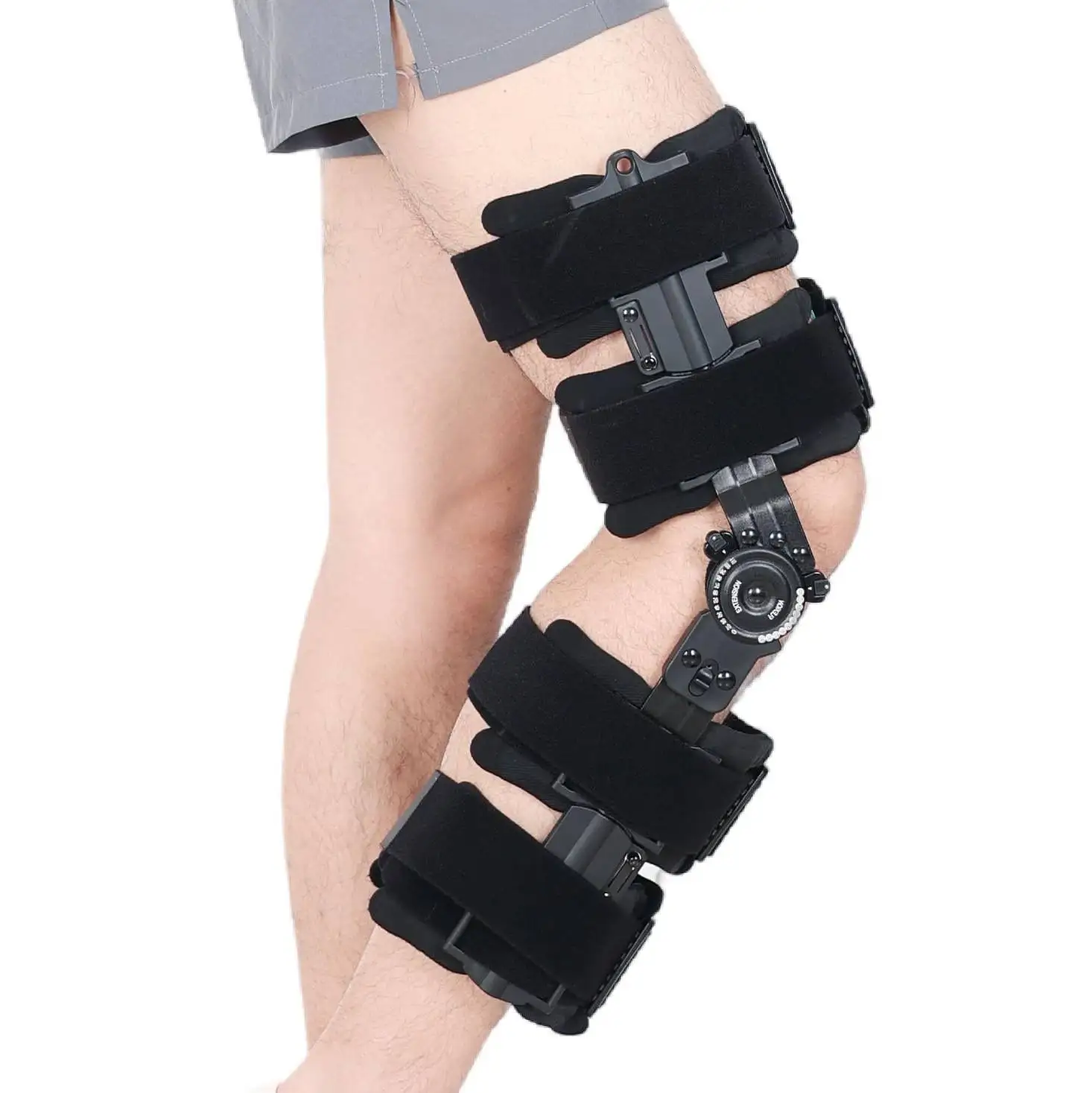 

Adjustable ROM Hinged Knee Brace for Arthritis Pain and Support, Post Op Knee Immobilizer for ACL, MCL, PCL Injure, Women & Men