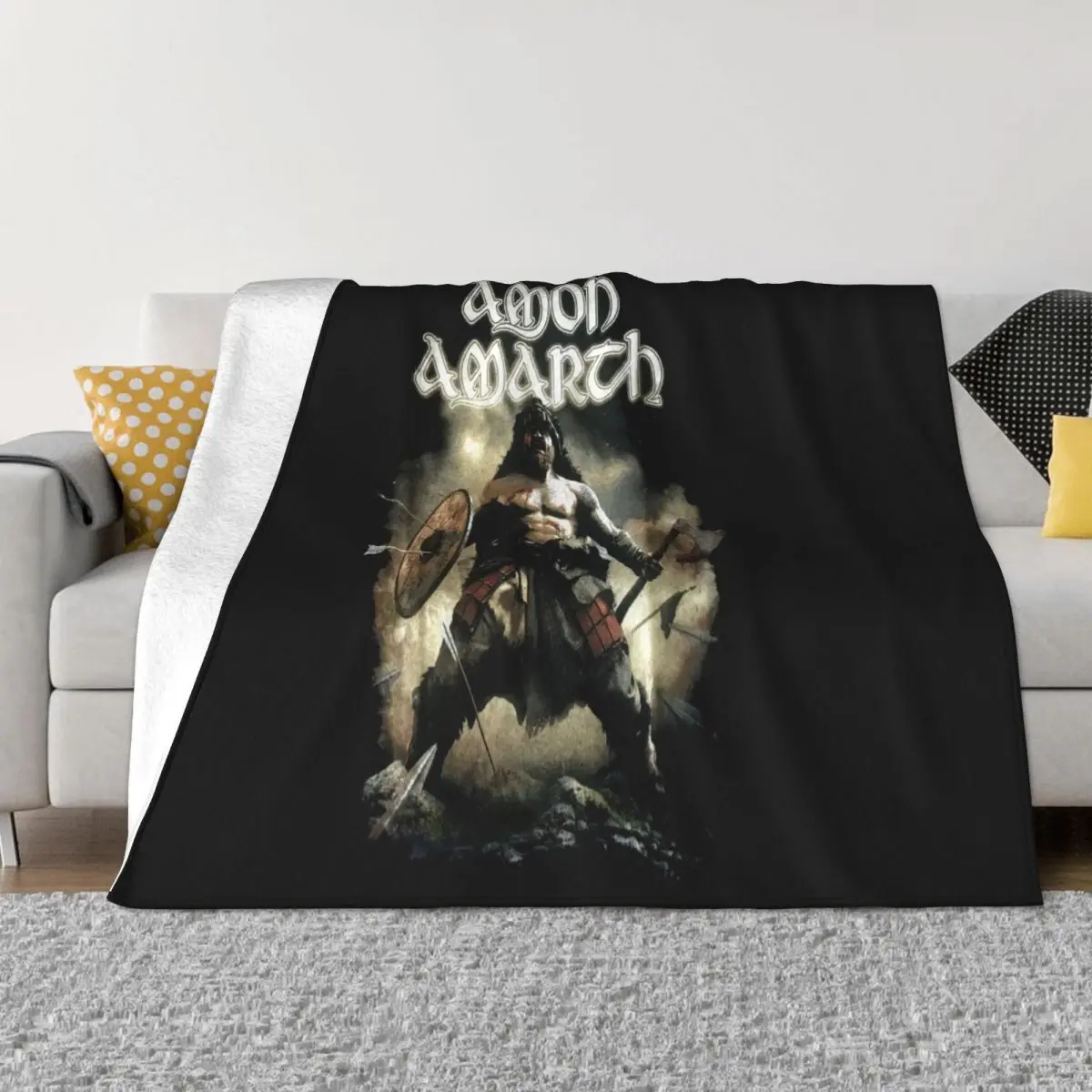 T Amon Amarth Cd Cvr Berserker 2019 Tourharajuku Streetwear Menover North America Gift Kawaii Trend Womens Throw Blanket