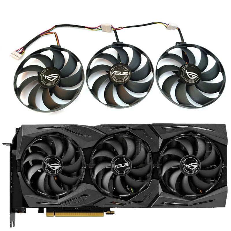 NEW 1LOT 88MM 7PIN T129215SU RTX 2080 ROG STRIX GPU Fan，For ASUS ROG STRIX RTX 2070 2080、RX 5700XT 5600XT Video Card Cooling Fan