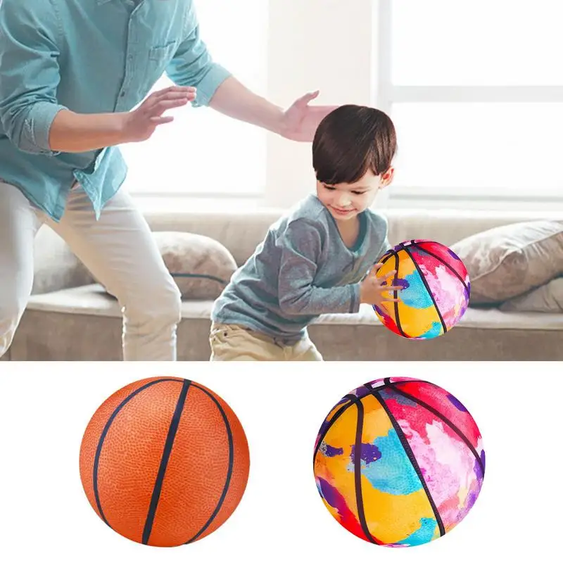 Quiet Basketball Basketball Ball Training Ball PU Silent Ball Basketball Ball Foam Ball Lightweight High-Density Leather Mute