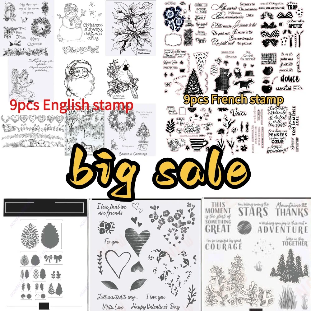 2026 new cheap stuff  Clearance Sale  clear silicone stamps for DIY scrapbooking craft supplies stamp photo album card making