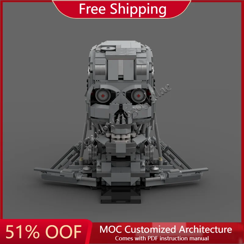 

7998 детали MOC Cool Terminator, строительные блоки, модель, креативная сборка, набор игрушек, популярные рождественские подарки для взрослых и детей