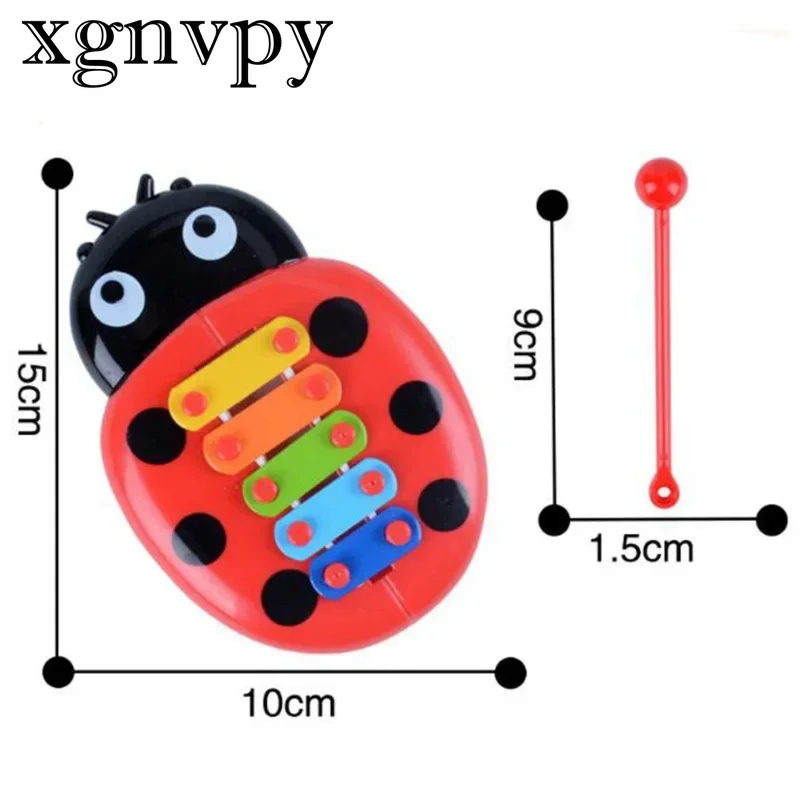 Xgnvpy 0-3 Years Old Hand Knock Piano Educational Toys Hand Harp Boy Girl Musical Baby Toy 8-Note Xylophone for Children Toddler