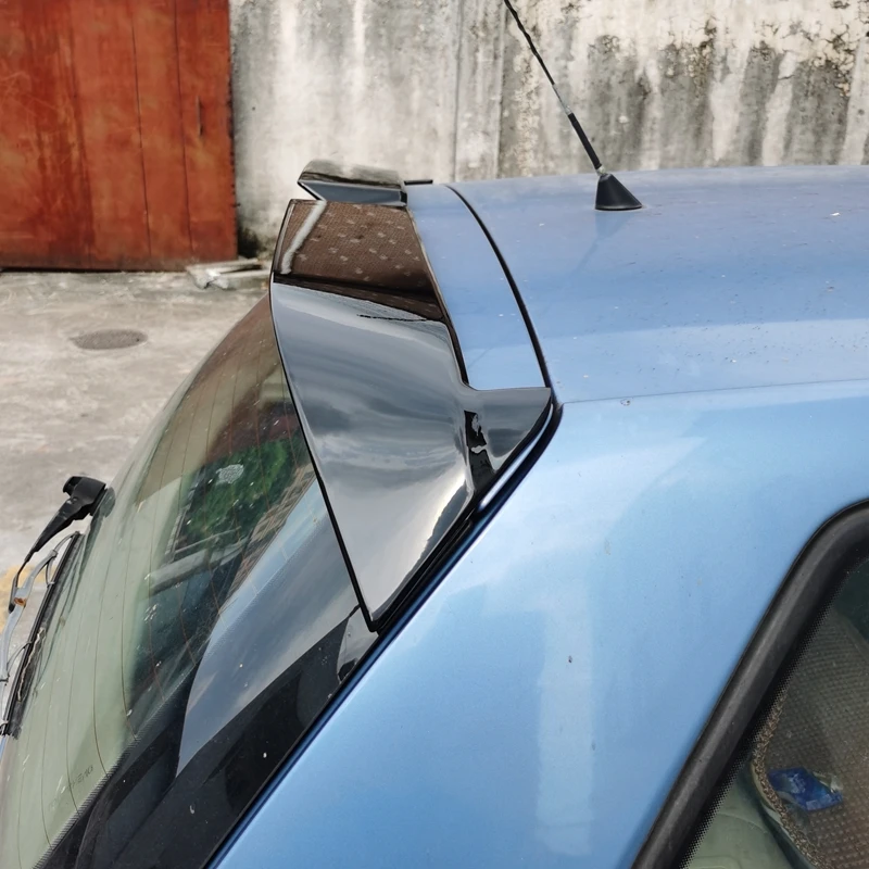 For Volkswagen Polo Roof Spoiler 2005 2006 2007 2008 2009 ABS Black Material Primer Color Rear Trunk Wing Car Accessories
