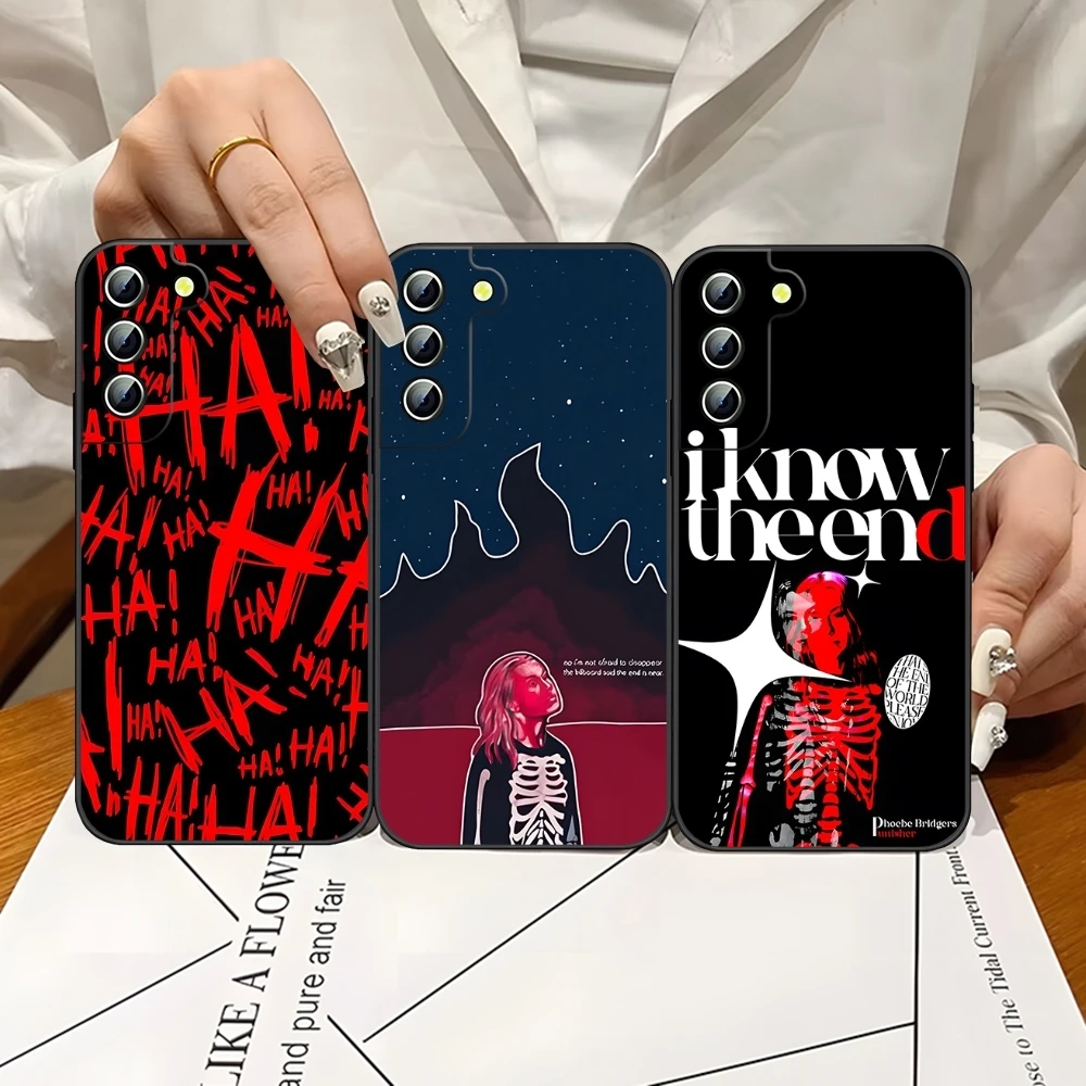 Punisher Phoebe Bridgers Phone Case for Samsung S24 Ultra S22 S23 S20 Fe S21 Plus Galaxy A54 A34 A24 A53 M54 Note 20 Back Cover