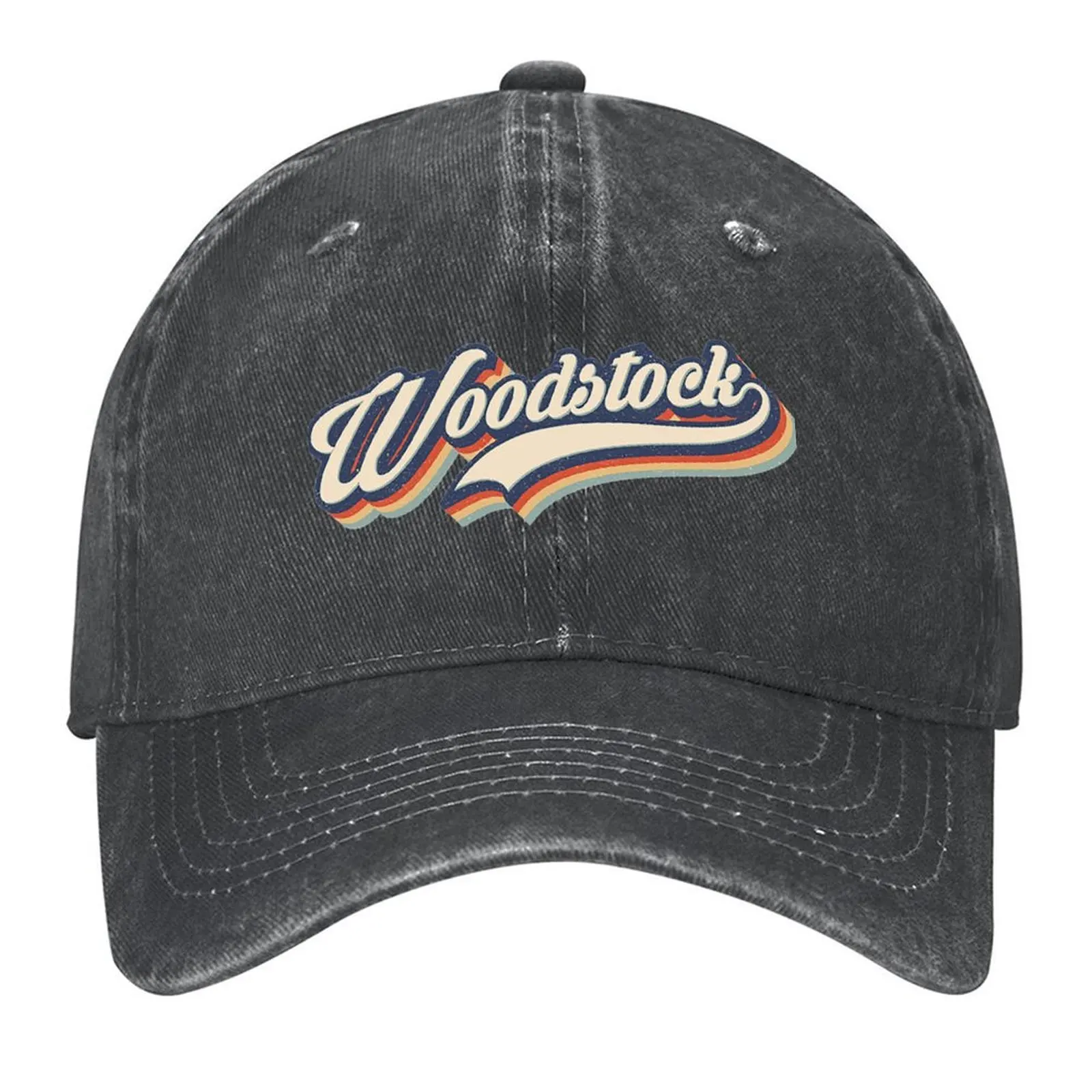 

Woodstock T-ShirtI Love Woodstock City USA Retro Vintage Baseball Cap Military Cap Man Snapback Cap Mens Caps Women's