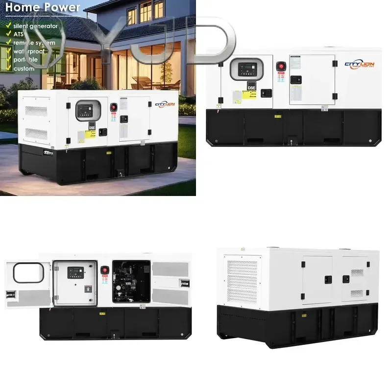 15 KVA Silent Generator 3 Phase 12 KW Open Frame with Remote Start 60Hz Frequency 230V/240V/480V Rated Voltage