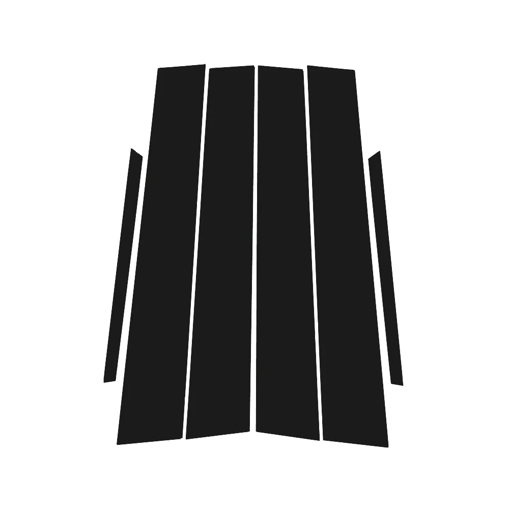 Glossy Black Carbon Fiber Window Door Deal B C Pillar Post Cover Sticker For Toyota Corolla 2013-2018 2014 2015 2016 2017