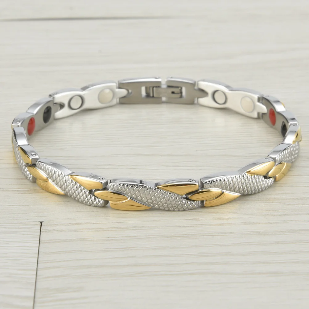

Magnetic Titanium Steel Arthritis Pain Relief Jewelry Stylish Simple Design Long Lasting Holiday Gift Family