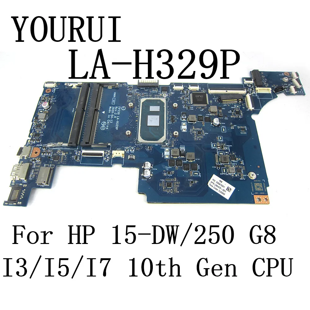 LA-H329P FPI50 para ordenador portátil HP 15-DW 250 G8, placa base con CPU I3/I5/I7 de 10. ª generación