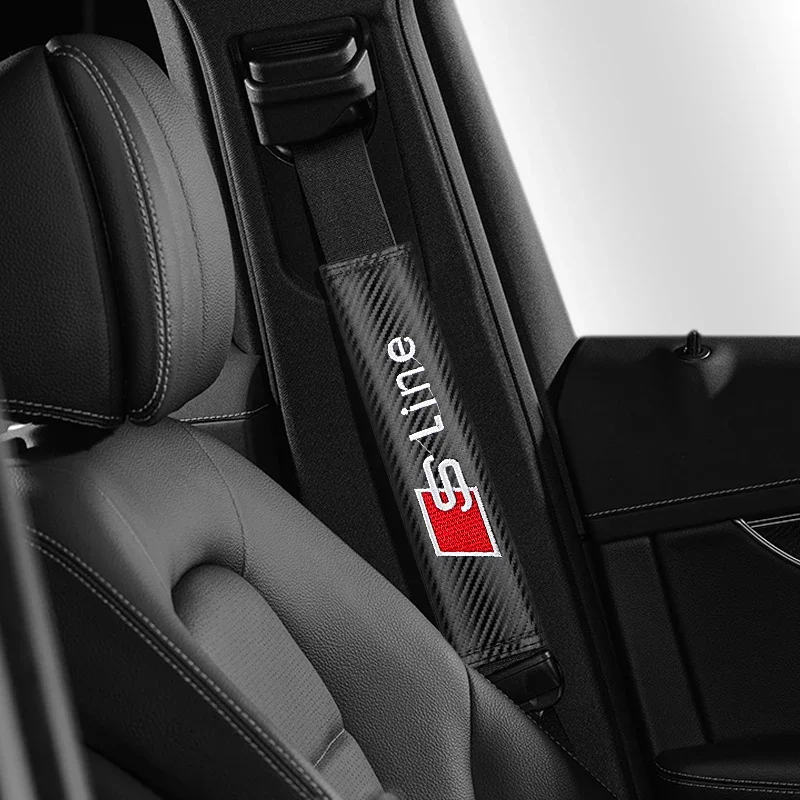 مقعد السيارة حزام غطاء الكتف حامي حشوة وسادة اكسسوارات السيارات لأودي Sline A3 A4 B8 8P 8V B6 A5 A6 C7 Q5 B9 B7 C6 A1 Q7 #6