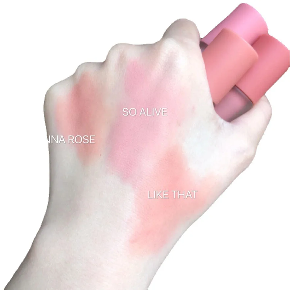 Liquid Blush Long-aging Waterproof Easy Halo Dye illumina il viso Smooth Peach Red cosmetici femminili