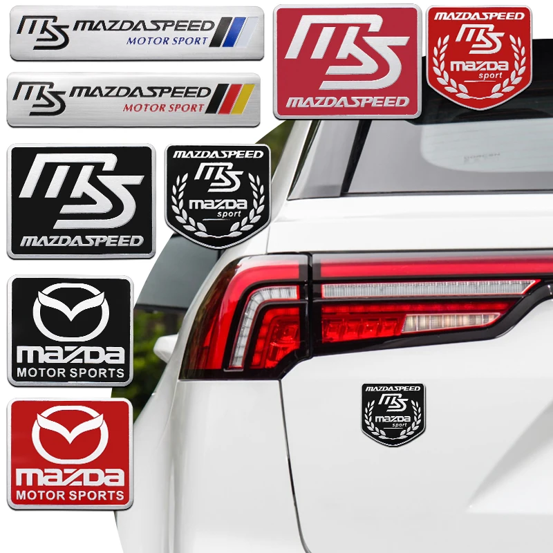 Car Styling 3D Aluminum Stickers Badge Emblem Decoration Body Decals for Mazda Sport Axela MP Atenza CX3 Atez CX5 Car Accessorie