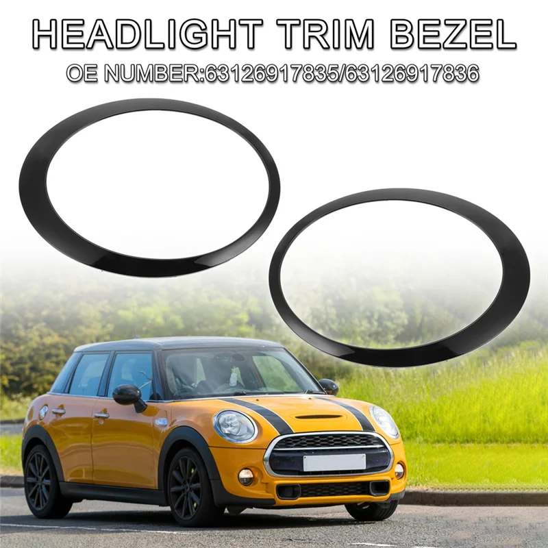 

Headlight Frame 63126917836 63126917835 Forbmw MINI R50 R52 R53 Headlight Trim Ring Light Frame