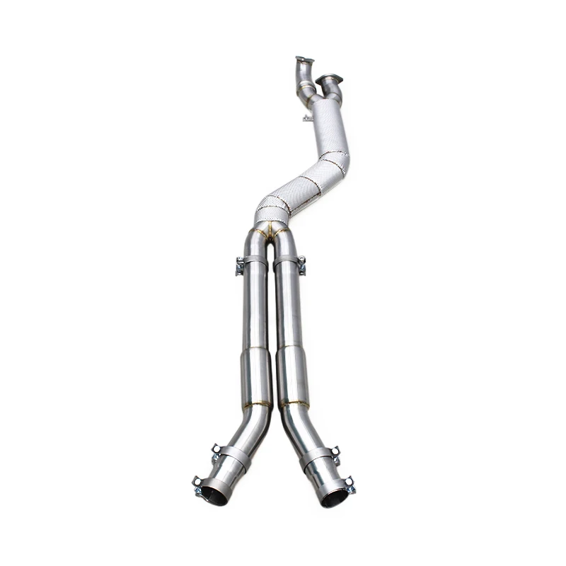 

101mm Mid-Section Exhaust Pipe, Compatible with BMW M3/M4 G80/G82/G83 3.0T 2021-2023, Stainless Steel Heat-Insulated Racing Pipe