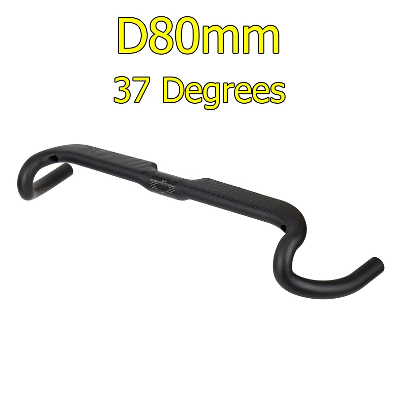 37 Degrees Drop 80mm Fully Hidden Wiring Matte Road Bicycle Handlebar Carbon Gravel Ultralight Big Flare Bar 340mm