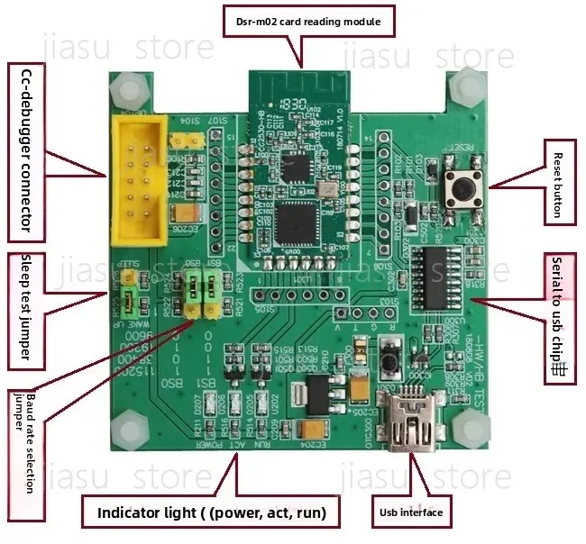 DSR-M02 Card Reader Module Evaluation Board (including Modules) Development Board Remote Radio Frequency RFID Card Reader