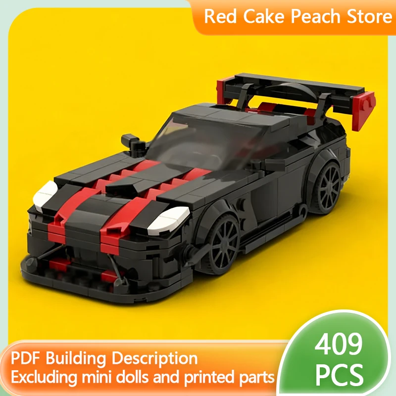 

Модель скоростного гоночного автомобиля MOC, строительные кирпичи, американский мускулистый спортивный автомобиль, модульная технология, детский праздничный подарок, сборный игрушечный костюм