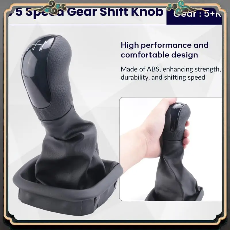 

5 Speed Gear Shift Knob Gaiter Boot Shift Head For Mercedes Benz W168 A Class 1997-2004