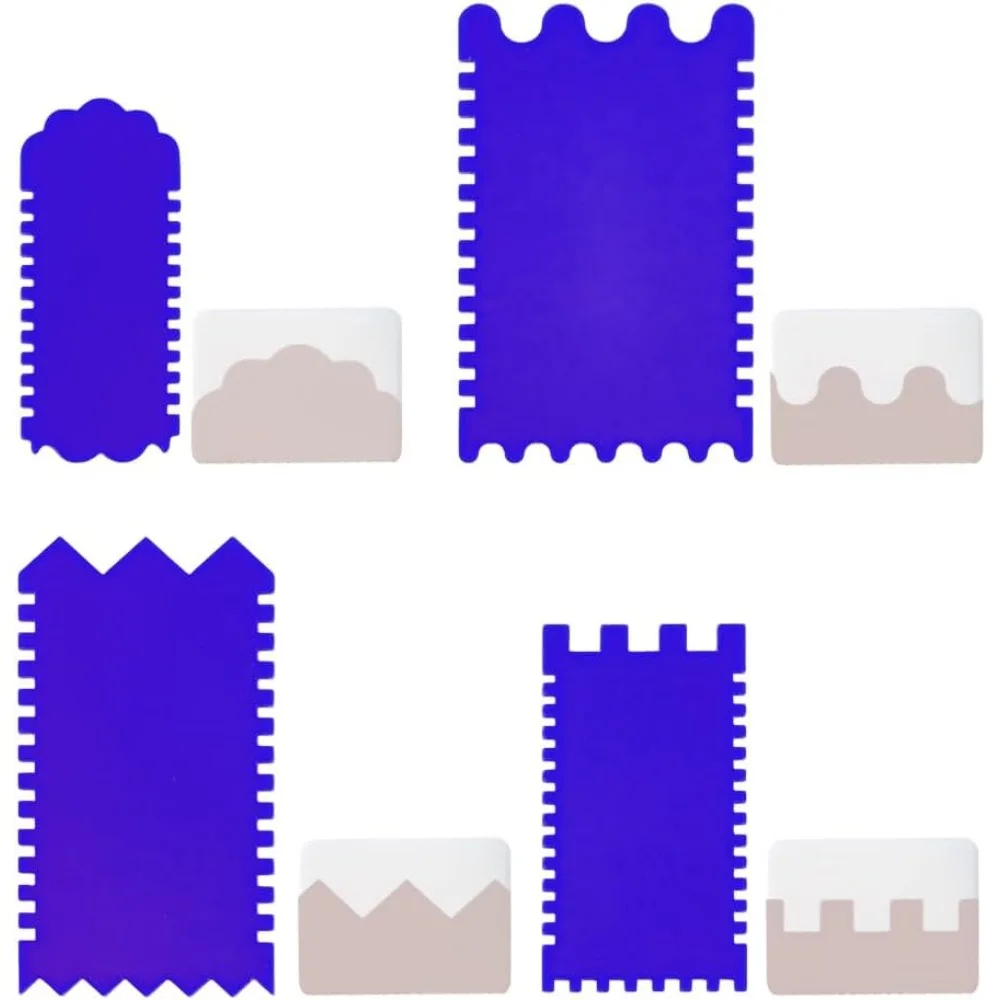 4 PCS Acrylic Soap Cutter Mold 5.9x3.0x0.1inch Scraper Shaping Tool Handmade Making Trimming Mold Tool Shaver